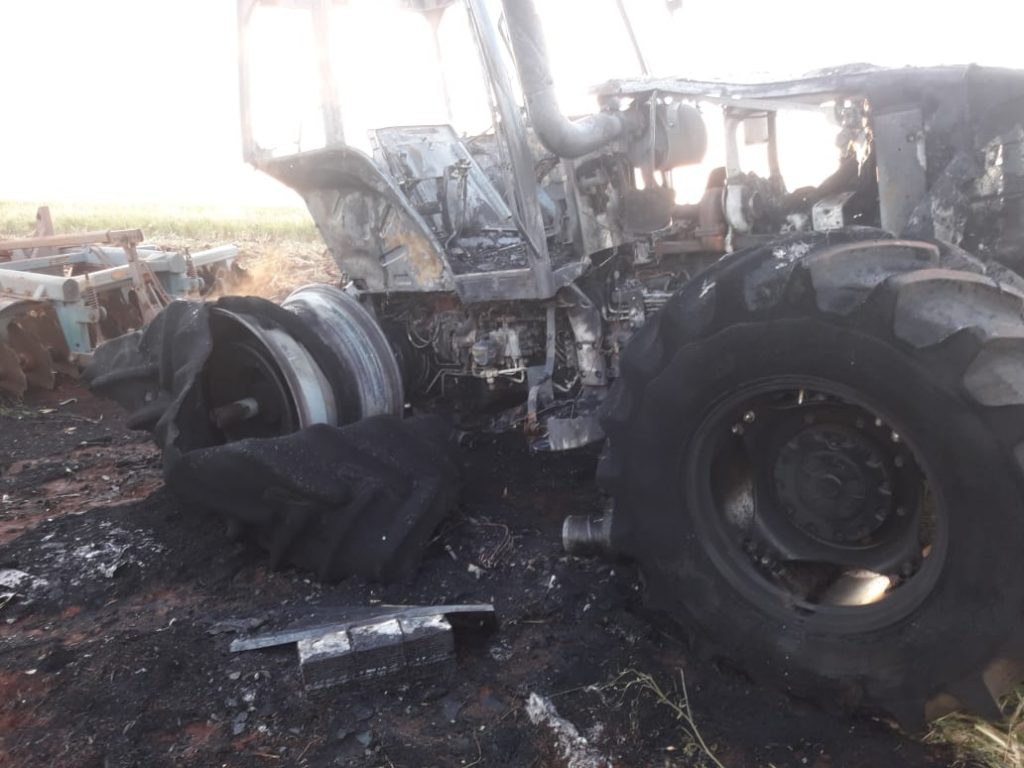 trator incêndio